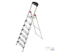 Hailo Échelle Rabattable XXL KG 150 IN Aluminium En131 5 Échelons