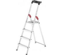 Escabeau aluminium pliable - 4 marches - Hailo L60 – Sécurisé et ultra léger - 2,85M