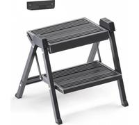 Hailo Escabeau pliant 4410001 Stepfix 2 marches Escabeau avec crochet mural