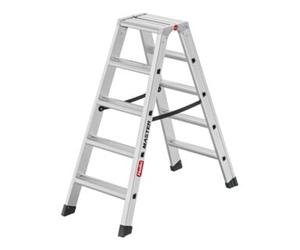 Hailo Hailo Échelle double en aluminium Master D100 2 x 5 marches Quantité:1