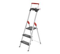 Hailo Hailo L100 TopLine, escabeau de sécurité en aluminium, 3 marches Quantité:1