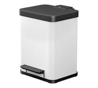 Hailo Hailo Öko duo Plus M, Poubelle à pédale, 2x9 l, blanc Quantité:1