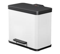 Hailo Hailo Öko trio Plus L, Poubelle à pédale, 3x9 l, blanc Quantité:1
