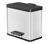 Hailo Hailo Öko trio Plus L, Poubelle à pédale, 3x9 l, inox Quantité:1