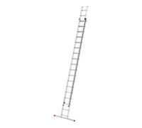 Hailo Hailo S80 ProfiStep duo, échelle coulissante en aluminium 2 parties, 2x18 barreaux Quantité:1