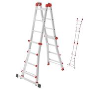 Hailo Hailo M80, échelle multifonctions en aluminium, 4x4nombre de barreaux Quantité:1