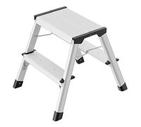 Hailo - Marche Pied Double accès 2x2 marches Pliant en Aluminium Hailo D60