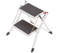Hailo MK60 4310-001 plastique Marchepied pliant Hauteur de travail (max.): 2.44 m blanc, anthracite 3.6 kg