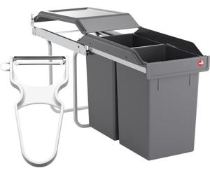 Hailo poubelle encastrable 1947001 30 L avec éplucheur