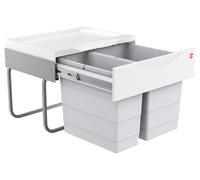 Hailo poubelle encastrable 3644701 Tandem S 30 L gris clair