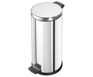 Hailo ProfiLine Solid 20. Collecteur de déchets à pédale compact, acier inoxydable