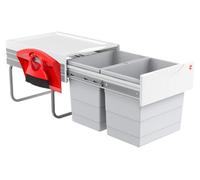 Collecteur de déchets Hailo 3641221 TR Swing Raumspar-Tandem-H 2x 20 litres