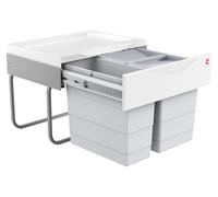 Hailo Raumspar-Tandem-S 18 + 12 l avec couvercle