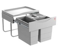 Hailo 3644731 - AS Raumspar Tandem S - 12L/8L/8L/couvercle Collecteur de déchets