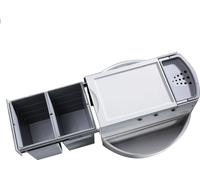 Hailo Rondo 1 plus. Collecteur de déchets, gris clair. - Poubelle