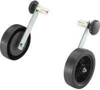 Hailo roulettes de transport, set de 2, roulettes pour échelles à barreaux Hailo, plastique, noir, 9944-001