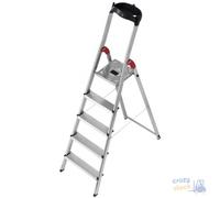 Hailo Scala À Livre L 60 En Aluminium EN131 Avec Bac Porte-Objets 8 Marches