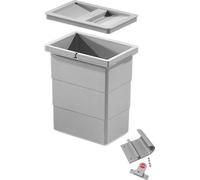 Hailo Seau intérieur 1102435 ReadyBin 7L 226x156x255mm Support mural gris clair