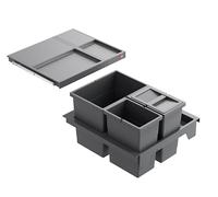 Hailo Separato-K 500 bac de tri 2x8+18L pour armoire 50cm gris foncé