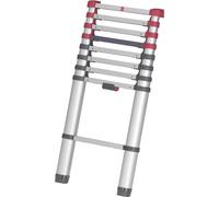 Hailo T80 FLEXLINE 7113-091 aluminium Echelle télescopique Hauteur de travail (max.): 3.4 m argent, noir, rouge DIN EN 131 8.1 kg