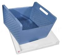 Hailo Tablette universelle 3271002 Module de rangement avec panier à linge bleu 16p