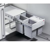 Hailo Tandem 6. poubelle, gris clair. - Poubelle