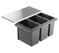 Hailo Triple XL 800 10000227 poubelle 74 L 28/28/18 L meuble 80 cm