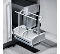 HailoCoulisse à produits Carry. Collecteur de déchets, gris clair. - Poubelle