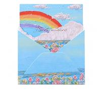 Hailong Ming Ensemble Cartes Saint-Valentin Enveloppes Autocollants, Cartes Vierge à Personnaliser Style Peinture à l'Huile,