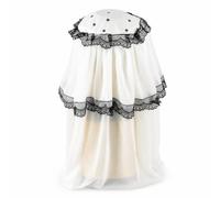 Hailong Ming Housse en ntelle pour électroménager cuisine élégante pour cuiseur à riz quotidienne , Couverture pour mixeur plongeant à pois noirs et blancs , Diamètre 18 cm, Hauteur 46 cm
