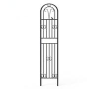 Hailong Ming Treillis Jardin en métal pour Plantes grimpantes, Support tuteur extérieur Robuste pour Rosier grimpant 2.2m x 50cm, Noir, 220cm de Hauteur, 50cm de Largeur