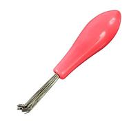 Hair Brush Cleaner - 3.54inch Portable Wire Rake | PVC Handle, Comb Cleaning Tool For Removing Dust Lint Trapped Hair, Barber Salon Styling Accessories For Home Professional Upkeep