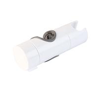 Hairstore Pommeau de douche réglable blanc mat pour barre coulissante, support de douchette universel de 20 à 25 mm, support de guidage de tête rotatif à 360 degrés pour pulvérisateurs