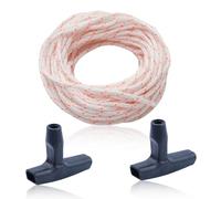 Haishine 10 Mètres 3mm Cordon de Traction Kit Corde de Démarrage pour Stihl/Husqvarna/Craftsman Tronçonneuses Tondeuses à gazon Débroussailleuse avec 2 Poignée de démarrage (3mm)