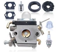 Haishine 122C Carburateur Kit pour pour Husqvarna 122LD, 122C, 122LDX et 122LK Coupe-Bordures, Carburateur avce Bougie d'allumage, Tuyau de Carburant, Filtre à Carburant, Remplacement 581734301