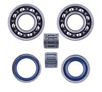 Haishine 2 x Roulements de Vilebrequin Huile Joints pour Husqvarna 362 365 371 372 372 X P tronçonneuse W/Embrayage et Piston à Aiguilles Cage