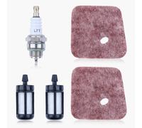 HAISHINE 4140 124 2800 Filtre à Air pour STIHL FS38 FS55 KM55 KM55R MS180 | pour FS45 HL45 FC55 HS45 MS180 018 Débroussailleuses Tronconneuse Pieces Detachees avec Filtre Essence Bougie D'allumage