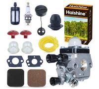 Haishine C1Q-S97 Carburateur pour STIHL FS75 FS80 FS80R FS85 FS85R FS85T FS85RX FC75 FC85 HS75 Coupe Bordure C1Q-S71 C1Q-S97 C1Q-S143 C1Q-S153 C1Q-S186 avec Filtre à Air/Bougie d'Allumage etc.