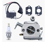 Haishine Carburateur Tronconneuse pour Stihl 017 018 MS170 MS180 MS 180 Tronçonneuse Pièces Bobines d'Allumage Joint Bougie d'Allumage Remplacer OEM 1130-120-0603