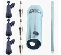 Haishine F7TC Bougies d'Allumage pour Tondeuse à Gazon Tronçonneuse Go Kart Mini Vélo Motoculteur pour GX120 GX160 GX200 GX270 GX340 GX390 Générateur avec ouille+Capuchon de Bougie d'Allumage