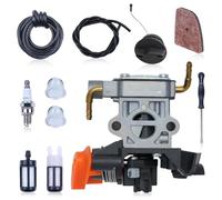 Haishine Kit carburateur pour Stihl FS94 R KM94R HL91 HL91K HL94 HL94K RC-20243E, avec filtre à carburant, pompe à carburant, bouchon de réservoir, filtre à air, remplacement 4149-120-0600