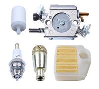 Haishine Kit de bougie d'allumage de filtre à air de filtre à huile de carburateur pour Husqvarna 365 362 371 372 372XP de pièces de moteur de tronçonneuse