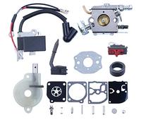 Haishine Kit de diaphragme de Pompe à Huile de carburateur de Bobine d'allumage pour Husqvarna 136 137 141 142 Chainsaw Zama C1Q-W29E