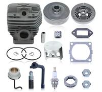Haishine Kit de pignon de tambour d'embrayage 3/8"-7 pour Stihl MS660 066 064 MS640 MS661 Tronçonneuse, 54 mm Cylindre avce BPMR7A Bougie, Disque Passif, Embrayage, Filtre à Huile, Joint Silencieux