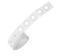 HAKIDZEL 1 Rouleau de 250 Autocollants de Renforcement pour Perforations de Classeur, Protecteurs Auto-adhésifs en Pvc Blanc Étanche, Patchs de Réparation pour Trous de Papier, Accessoires
