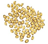 HAKIDZEL 100 Pièces Créative en Cristal Jaune, Petit Ornement Stable | Finition Soignée, Base Plate, Style Simple, Résiste à Déformation, Objet Décoratif Compact