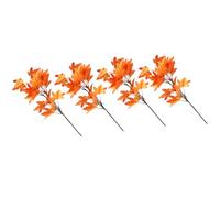 HAKIDZEL 4 Pièces Branche D’érable Artificielle Décor Automnal Rustique | Feuilles Réalistes en Plastique, sans Entretien, pour Bouquets et Centres de Table