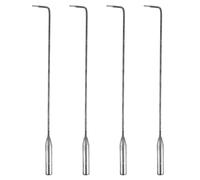 HAKIDZEL 4 Pièces Tisonnier en Acier Inoxydable pour Barbecue et Cheminée Crochet à Cendres Anti-brûlure, Accessoire Pratique pour Poêle et Usage Domestique Couleur Couleur Aléatoire