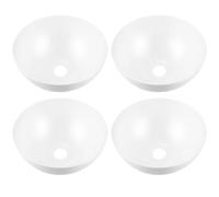 HAKIDZEL 4pièces Lot de Abat-jours Plastique Forme de Bol pour Lampadaires Protection Résistante et Diffusion Lumineuse Uniforme Cache-lampe et Facile à Installer Décor Champignon