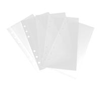HAKIDZEL 5pcs Poche à Budget Portable en Pp Résistant à L'usure, Inserts pour Classeur Budgetaire, pour Trier Stickers et Cartes, Format A6 Pratique